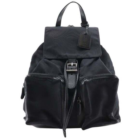 GUCCI Black Leather Backpack main image 7